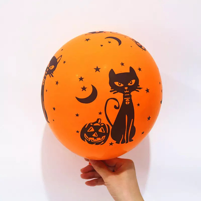 Dobra cena. Niestandardowe drukowanie duchów Halloweenowe balony Okrągły kształt Biały kolor 12 cali w Internecie