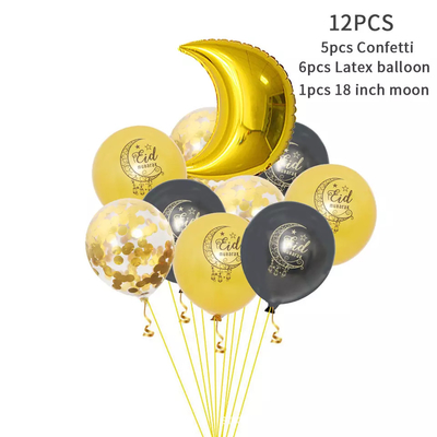 Dobra cena. Zestaw balonów lateksowych Eid Ramadan Eid dekoracje na imprezę festiwalową gromadzącą 12 cali w Internecie