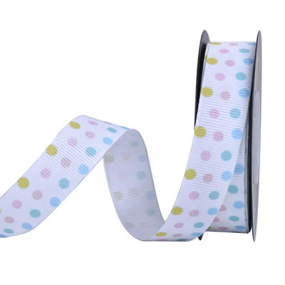 Dobra cena. Kolorowy tęcza pakowanie prezentów podwójne twarze Szczęśliwe urodziny Satyn wstążka Dekoracja Drukowane logo w Internecie