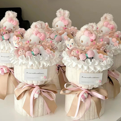 Dobra cena. Różnorodność lalki Puchar kwiatów Hello Kitty Walentynki / Rok / Dzień urodzin prezent dla dzieci w Internecie