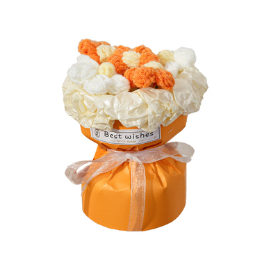 Dobra cena. 11x13cm mini bukiet kwiatowy bukiet z dzianinami bukiet gotowy produkt Kwiaty sztuczne w wielu kolorach na Dzień Matki w Internecie