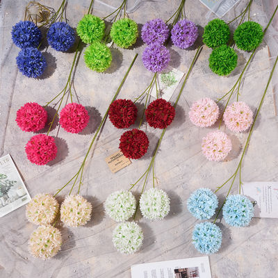 Dobra cena. Pompom symulacja bukiet kwiatów fałszywy do aranżacji podłogi ślubnej, wysokiej klasy dekoracyjne krajobrazy do aranżacji ślubnej w Internecie