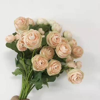 Dobra cena. Luźne sztuczne pieonie brzoskwiniowe Ranunculus Pieonie jedwabne Kwiaty bukiet w Internecie
