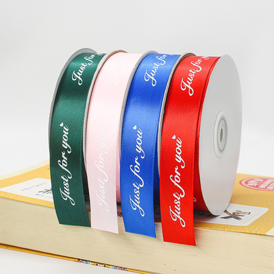 Dobra cena. 2.5CM wstążka literowa hurtowa angielskie opakowanie kwiatów wstążka bukiet papier opakowania DIY materiał kwiatów opakowania wstążka w Internecie