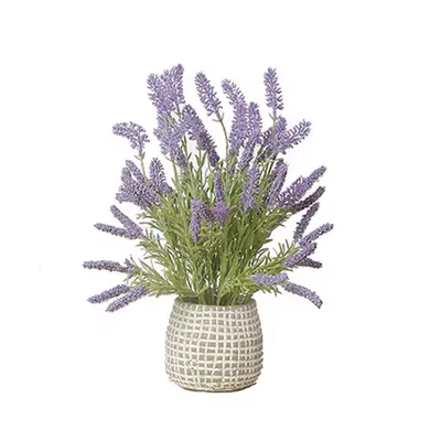 Dobra cena. 42cm Fabryka Sprzedaż bezpośrednia Bonsai Rośliny lawenda do dekoracji wnętrz Domy prezenty sztuczne kwiaty w Internecie