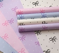Dobra cena. Polka Dot Bow Kraft Paper Bucket Papier opakowaniowy w Internecie