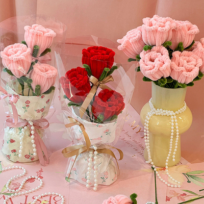 Dobra cena. Ręcznie wykonana symulacja Twist Bar Rose Bundle ukończony Walentynki prezent kreatywny urodziny impreza towarzysz prezent w Internecie