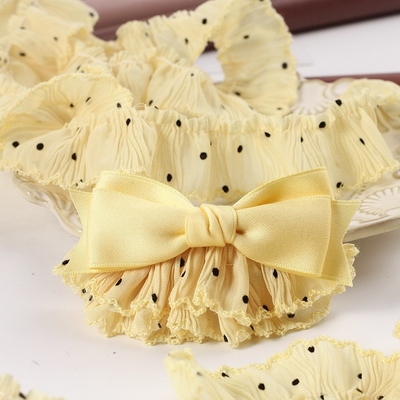 Dobra cena. Zielona wstążka akcesoria do włosów do ubrań dla niemowląt i spódniczek Lolita Zwrócona spódniczka Polka Dot Hem 100m w Internecie