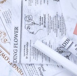 Dobra cena. Papier śnieżny gruszka angielskie gazety wodoodporny kwiatowy papier do pakowania kwiatów w Internecie
