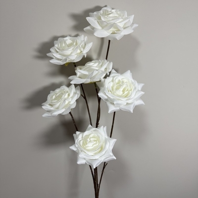 Dobra cena. Fake Flower Simulation Flower 6 Head Rose Bundle Dom Dekoracja salonu Fotografia Rekwizyty Ślubne Ślubne symulacje kwiatów hurtowe w Internecie