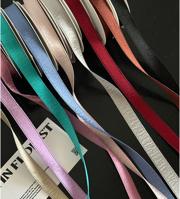 1.5cm/10m Polyester Glossy Velvet Ribbon Flower Bouquet Tie dla DIY Ribbon Baking and Handmade Floral Materials
