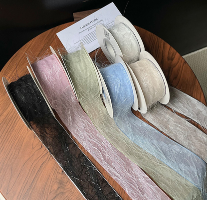 Dobra cena. 4cm/10m Czarne piórkowe wstążki kwiatowe bukiet krawat Tassel Design dla DIY Dekoracja Materiały kwiatowe w Internecie