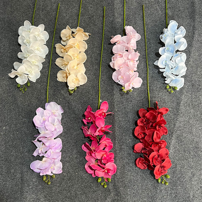 Dobra cena. Sztuczne Phalaenopsis, sztuczne kwiaty, bukiety ręcznie wykonane, kwiaty ślubne z jedwabiu, sztuczne kwiaty dekoracyjne, hurtowe dekoracje ślubne w Internecie