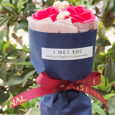 Dobra cena. Baby's Breath Rose Mini bukiet kwiatów z mydłem, prezent urodzinowy, pamiątka, dekoracja samochodu i ozdoby w Internecie