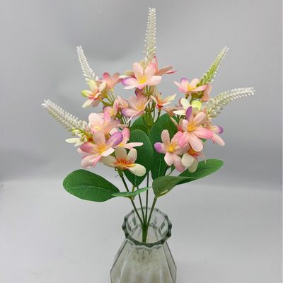 Dobra cena. 5-widelca symulowane małe dzikie chryzantemy Kwiaty plastikowe Ślubne rekwizyty bukiet w Internecie