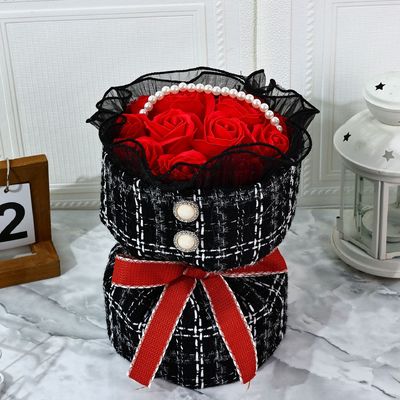 Dobra cena. Mydło różane, mały pachnący bukiet kwiatów, Święto Qixi, Walentynki, prezent urodzinowy, Dzień Kobiet, Dzień Matki, mydlany bukiet w Internecie