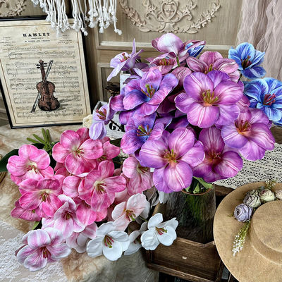 Dobra cena. Symulacja Siedmiu Głowek Tulipanów Fałszywy Kwiat Ręcznie Robiony Buchet Dekoracja ślubna z kwiatem jedwabiu Sztuczny Kwiat Dekoracja ślubna w Internecie