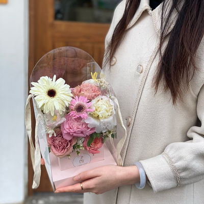 Dobra cena. Walentynkowy pudełko kwiatowe, przezroczyste pvc składane bukiet diy w Internecie