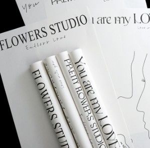 Dobra cena. 57*57cm Ins Simple Internet Celebrity Paper Waterproof Floral Flower Packaging Paper Czas dostawy 30-45Dni w Internecie