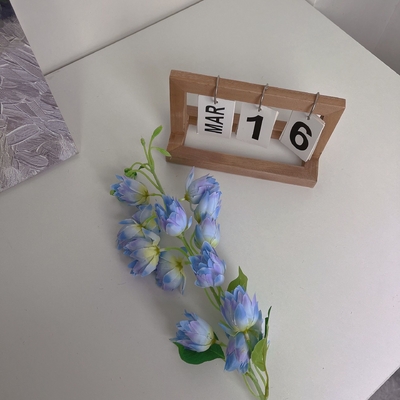 Sztuczne kwiaty, wioski, Phalaenopsis, sztuczne kwiaty, kwiaty jedwabne, kwiaty do wyświetlania w domu, dekoracje ślubne, lilie doliny, kwiaty wiatrówki