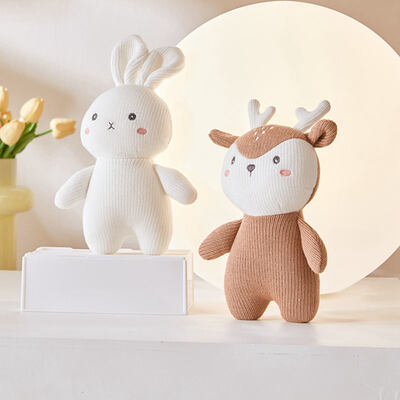 Dobra cena. 18cm Crochet Animal Plush Doll, PP Cotton Filled Toy for Kids & Gifting w Internecie