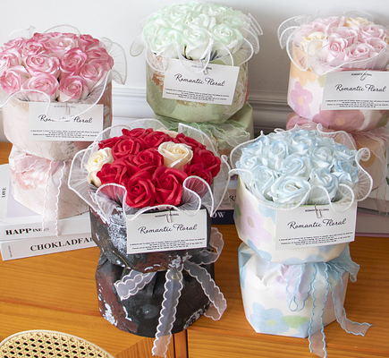 Dobra cena. Rose Eternal Flower Soap ręcznie wykończony bukiet Tanabata Dziewczyny Walentynki w Internecie