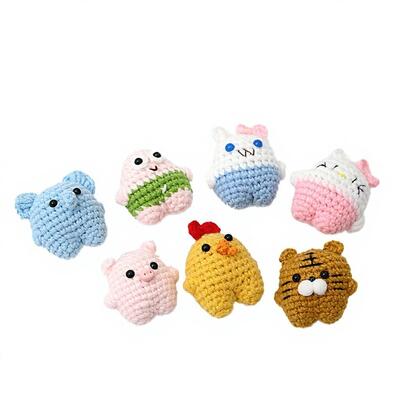 Dobra cena. Sprzedaż hurtowa zwierzęta tygrysy koty wsparcie emocjonalne ręcznie zniszczone lalki Amigurumi do biura Dom Dekoracje biurowe prezenty w Internecie