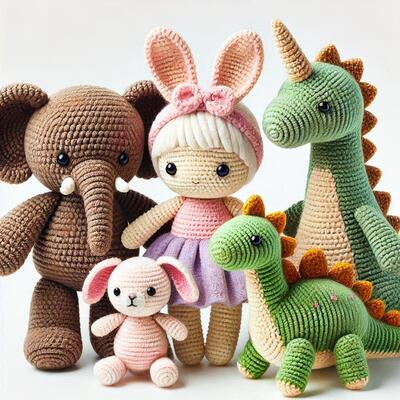 Dobra cena. Sprzedaż hurtowa OEM Cute Custom Handmade Stuffed Animal Doll Crochet Toy Baby Gift w Internecie