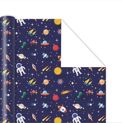 Dobra cena. Astronauta Cartoon drukowanie matowa rolka papieru do pakowania prezentów na prezent urodzinowy w Internecie