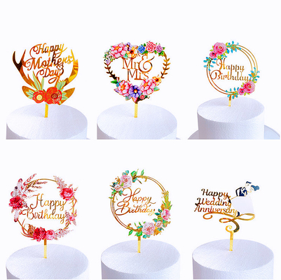Dobra cena. Garland Happy Birthday Akrylowe dekoracje na tort W12.5cm w Internecie