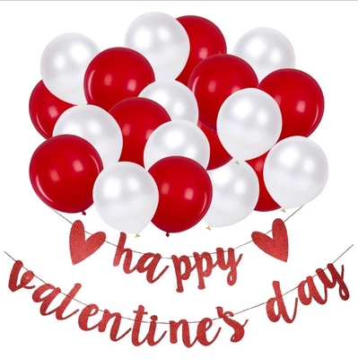 Dobra cena. 10,5 cm x 16 cm Brokatowe przedmioty do dekoracji na imprezę Happy Valentines Day Sign Banner w Internecie
