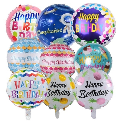 Dobra cena. Okrągłe balony foliowe wypełnione powietrzem z okazji urodzin 18-calowe balony z mylaru w Internecie