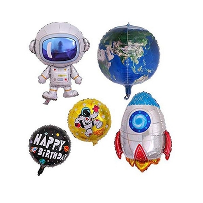 Dobra cena. Folia z motywem kosmosu Mylar Party Balony Astronaut Rocket Pattern 5 sztuk w Internecie